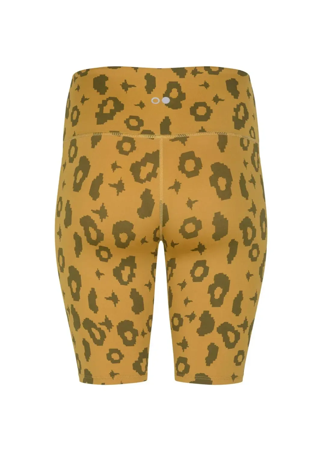 Bike Shorts in Yellow Leopard