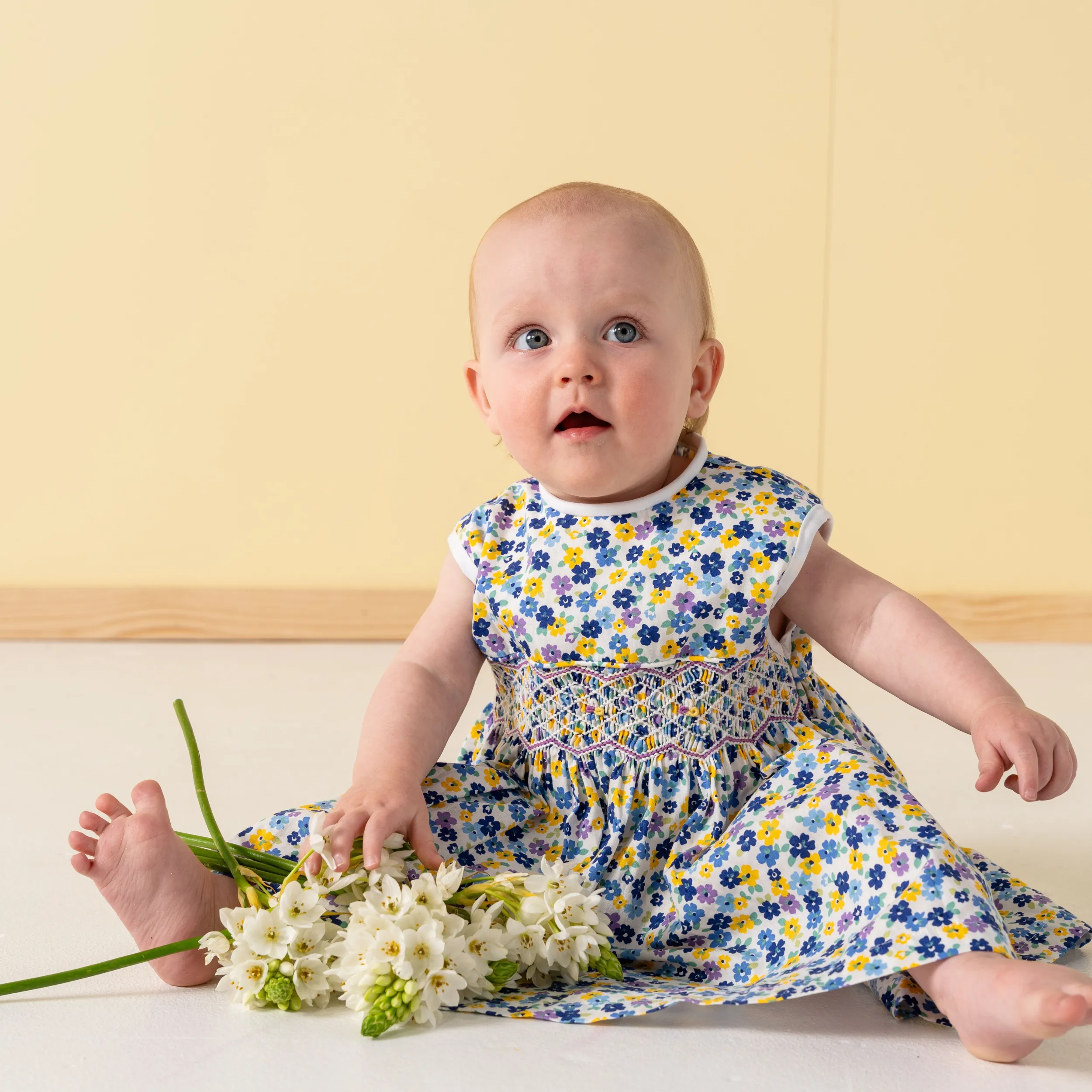 Billy Blue Floral Dress - Smox Rox