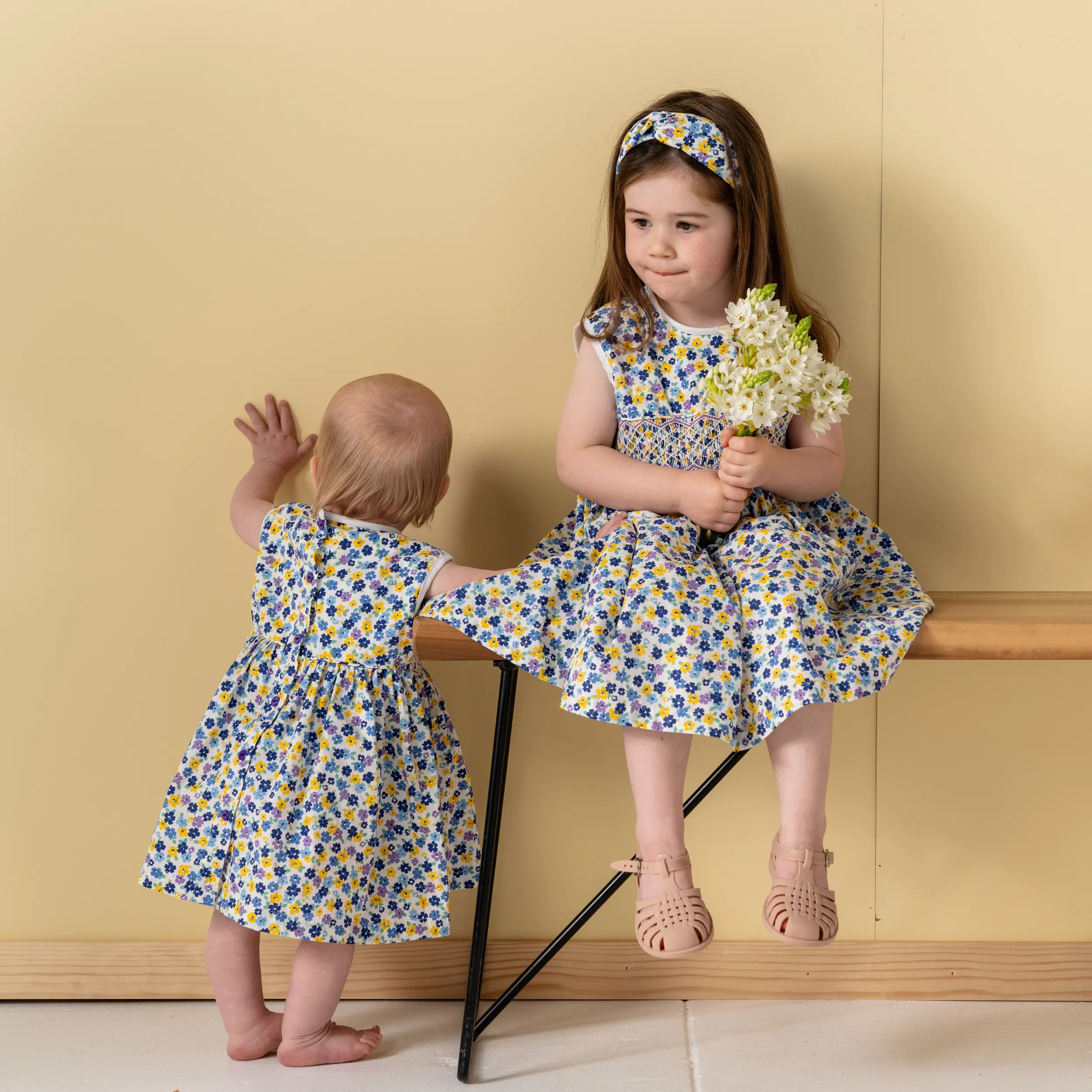 Billy Blue Floral Dress - Smox Rox