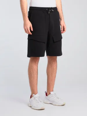 Black Pocket Detail Shorts