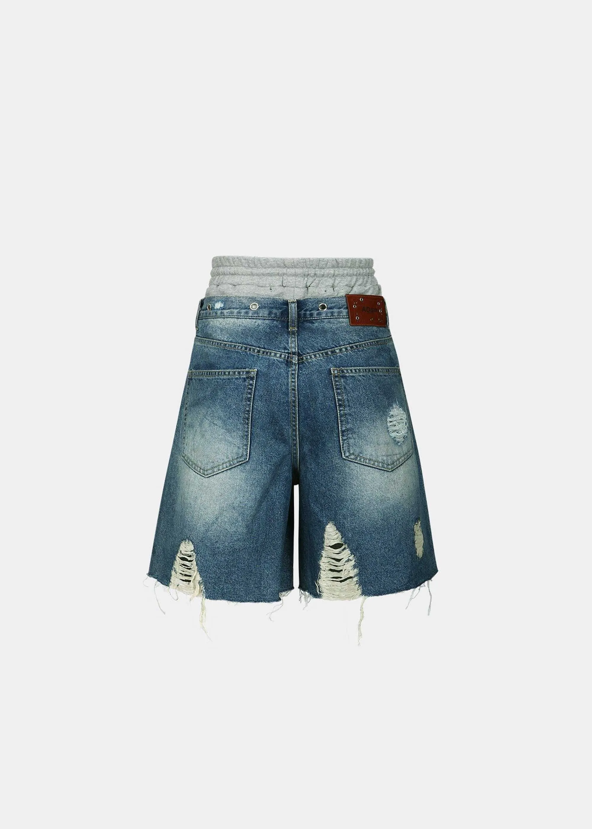 Blue and Grey Hybrid Shorts