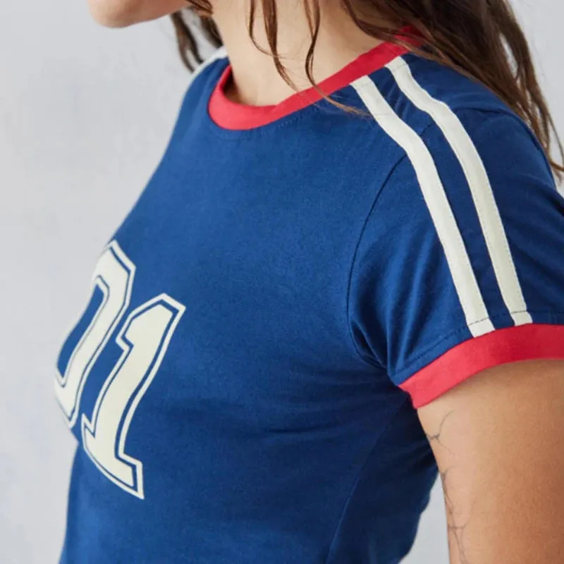 Blue Graphic Short Sleeve Tee