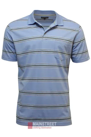 Blue Horizon Jersey Striped Polo
