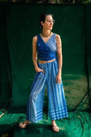 Blue Reversible Bustier   Blue Dandy Pants