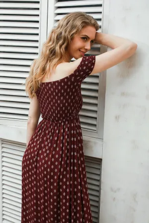 Bohemian Red Maxi Dress