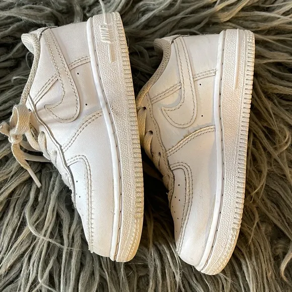 Boys Nike Air Force 1 Low Size 8C White Toddler CLEAN WORN 2X EXCELLENT COND