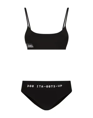 Bralette bikini with DGVIB3 print