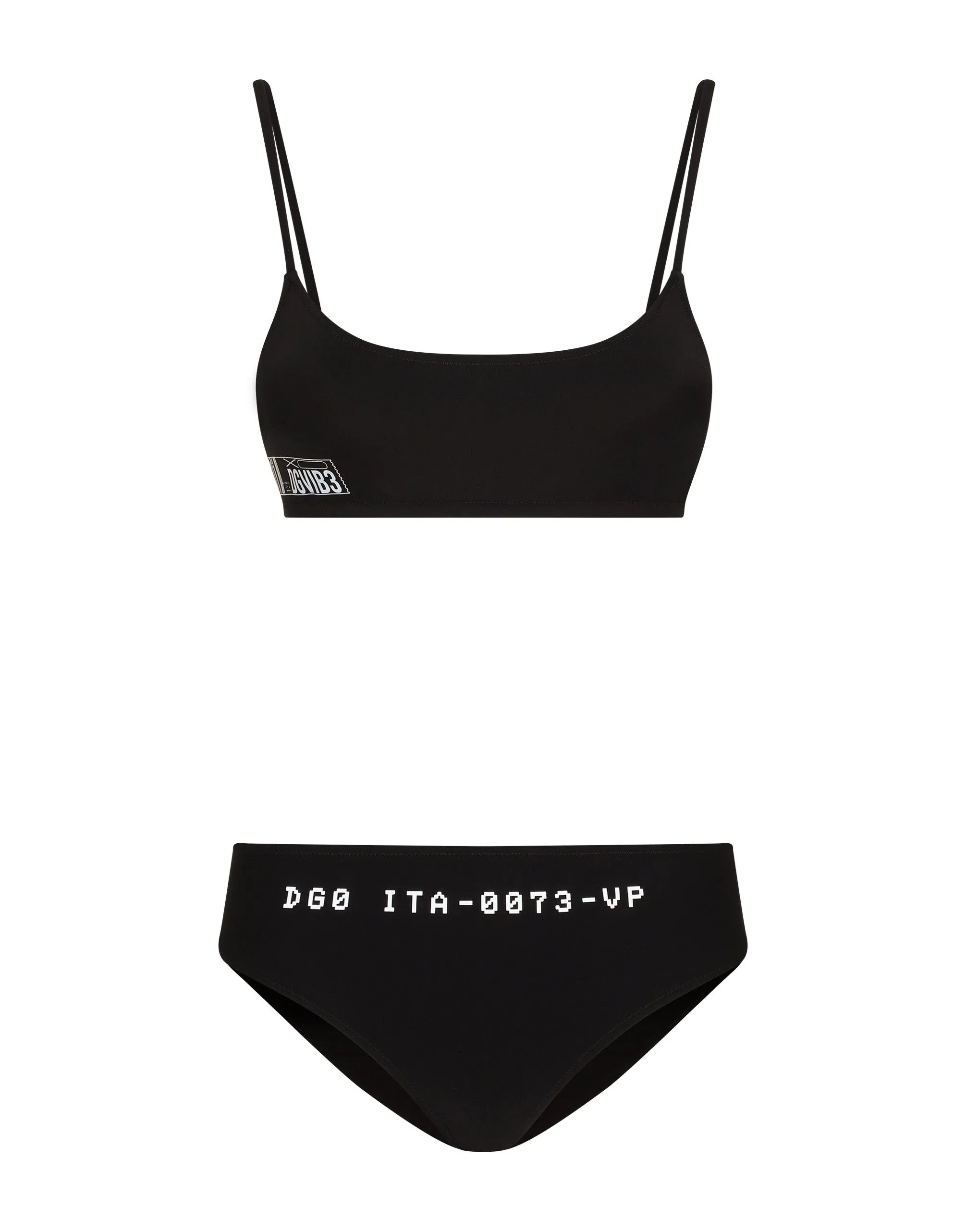 Bralette bikini with DGVIB3 print