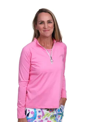 Briley Half Zip Pullover Pink
