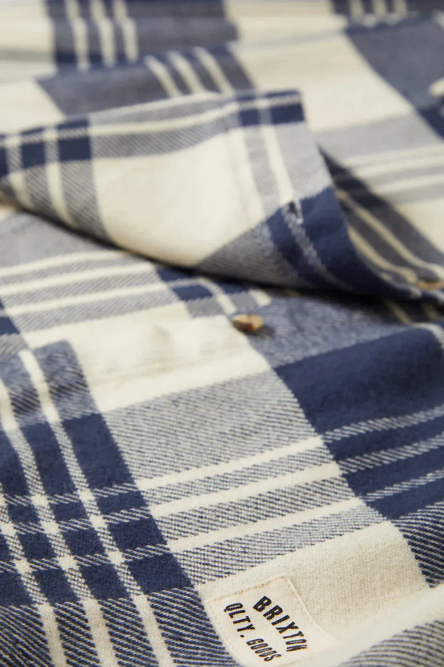 Brixton Bowery W Classic Flannel AZURE BLUE / WHITECAP PLAID