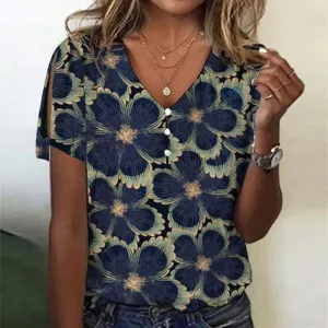 Brothers® | Vintage Floral Pattern Blouse
