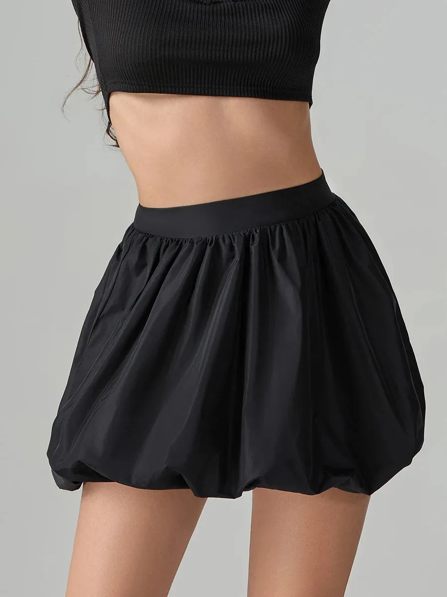 Bubbly Poplin Mini Skirt