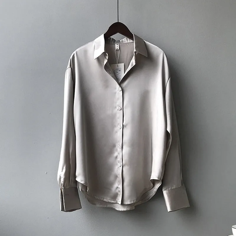 Bucek® | Women'S Clothing Silk Shirt Vintage Blouse