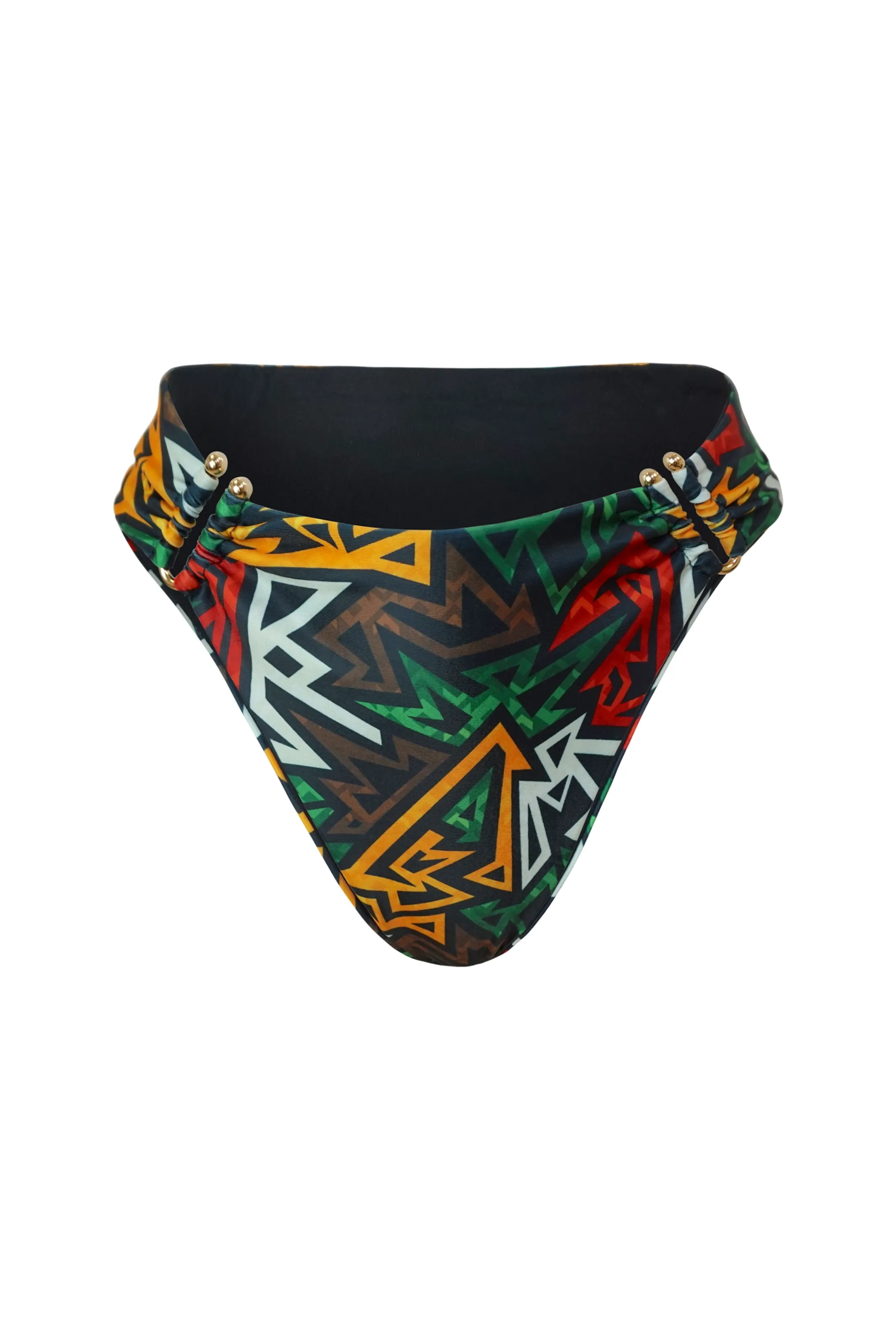 Canary High Leg Bikini Bottom - Urban Jungle