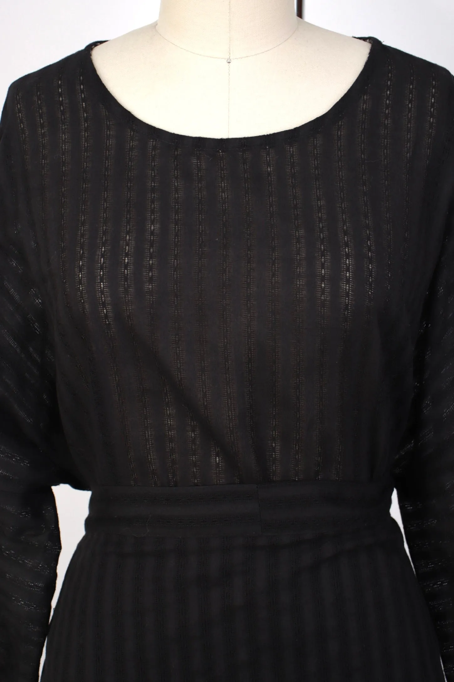 Carla Fernāndez Sheer Striped Convertible Dress