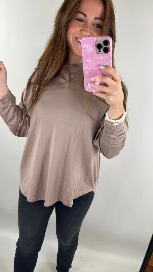 Carry Me Home Tonight Nude Flow Top