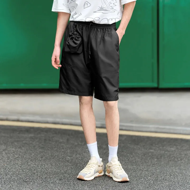 Casual Mid-Length Spliced Short