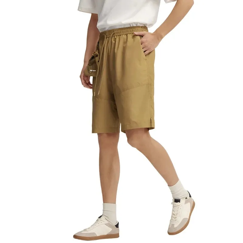 Casual Mid-Length Spliced Short