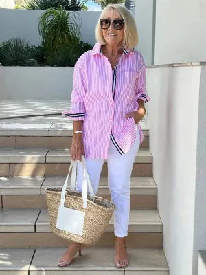Ceryselle | Stylish Striped Shirt