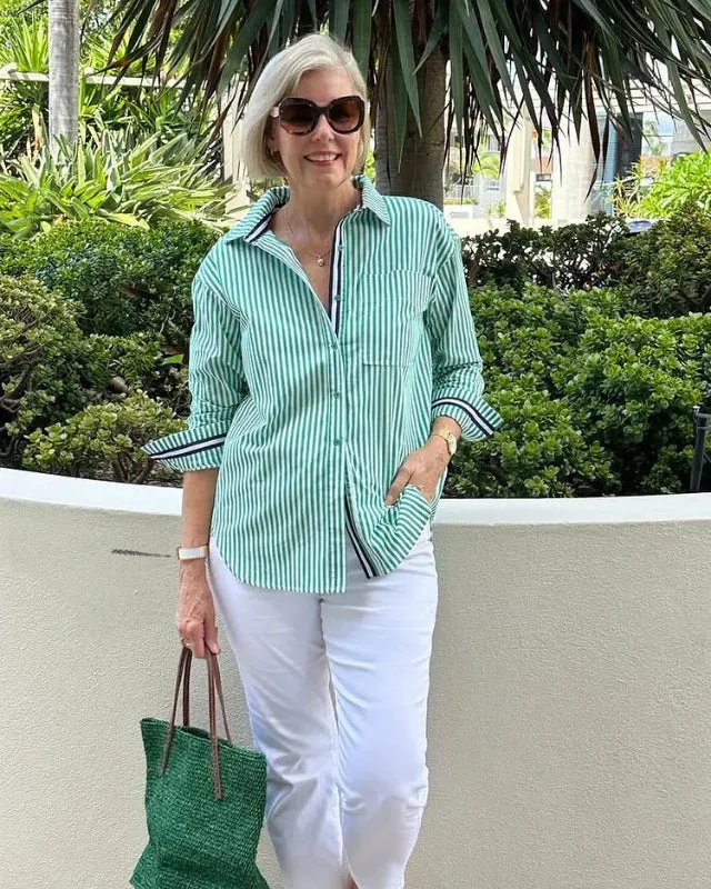 Ceryselle | Stylish Striped Shirt