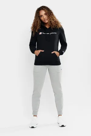 CHAMPION SCRIPT HOODIE WOMENS