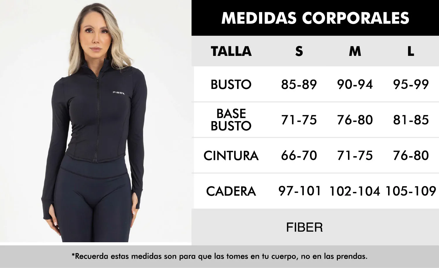 Chaqueta activewear azul galaxia sporty FIBER