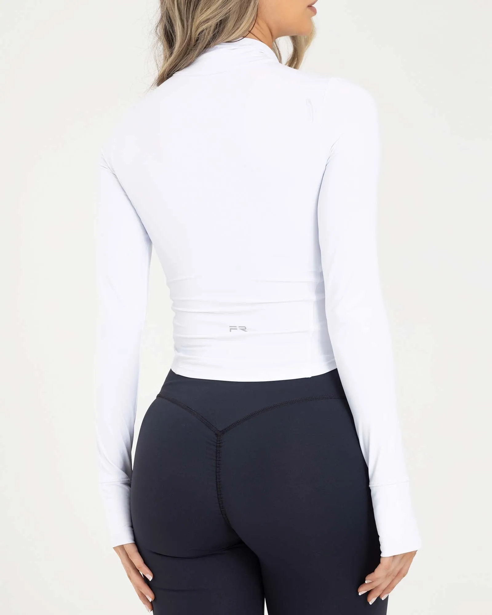 Chaqueta activewear blanca sporty FIBER