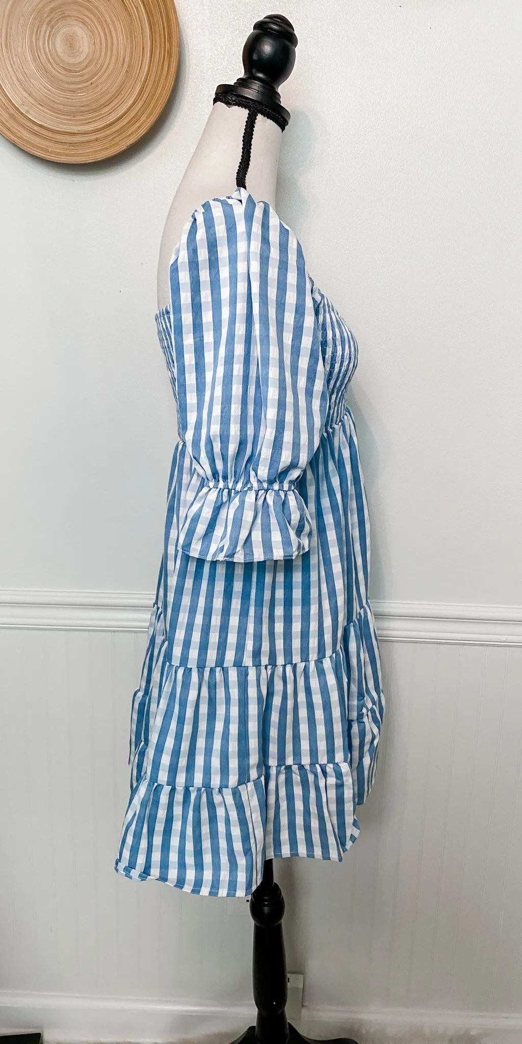Check You Later Gingham Dress