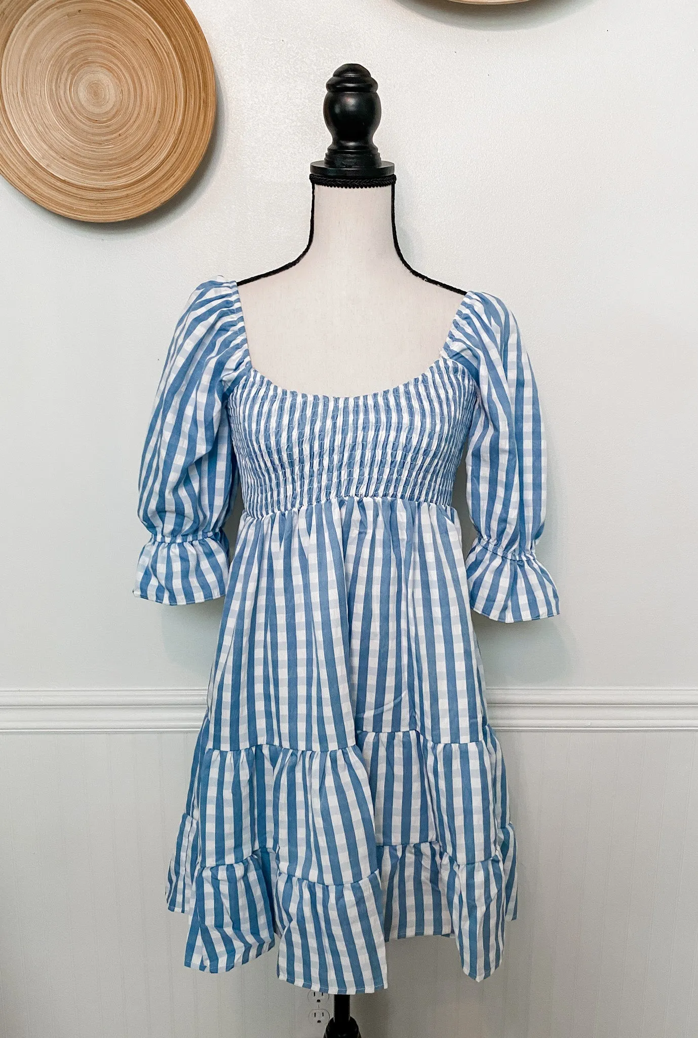 Check You Later Gingham Dress