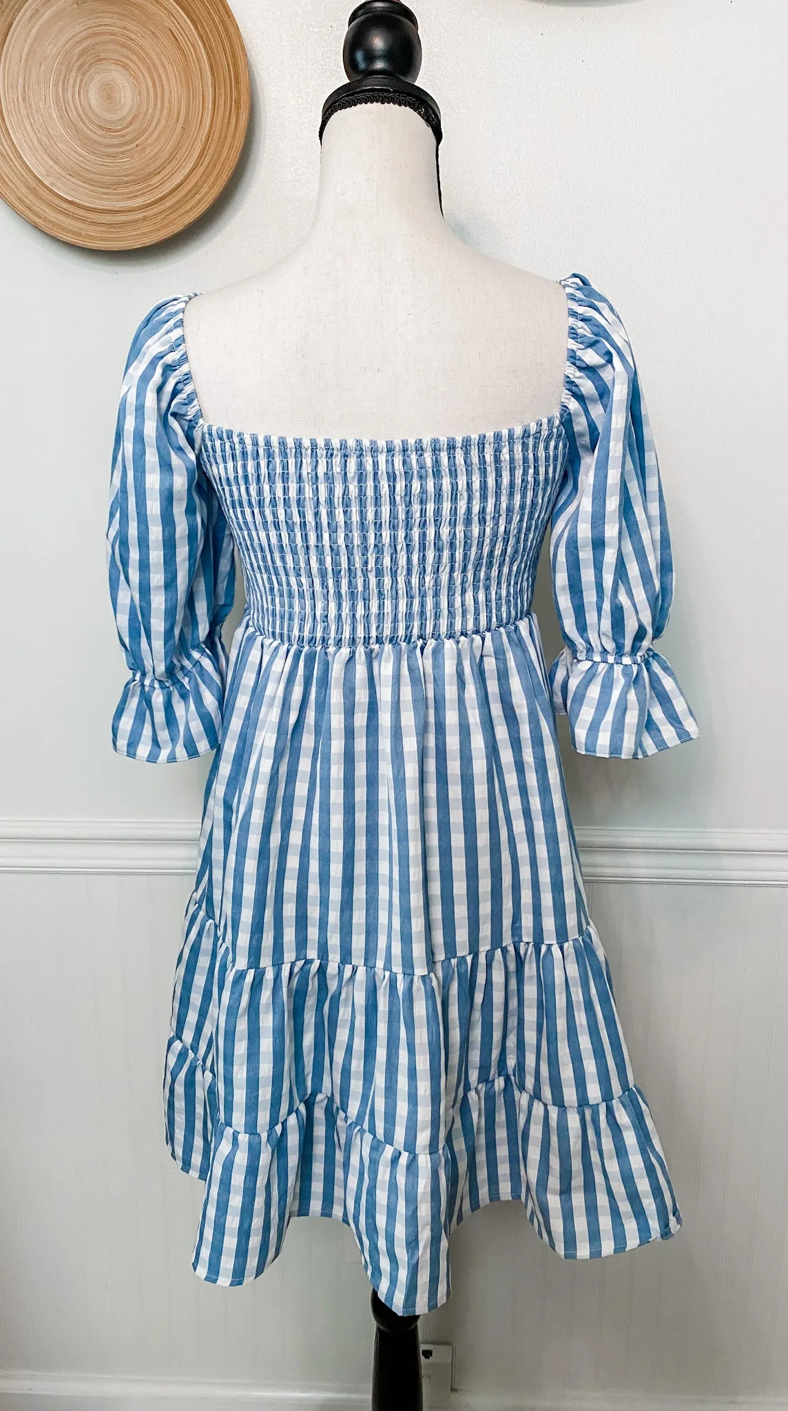 Check You Later Gingham Dress