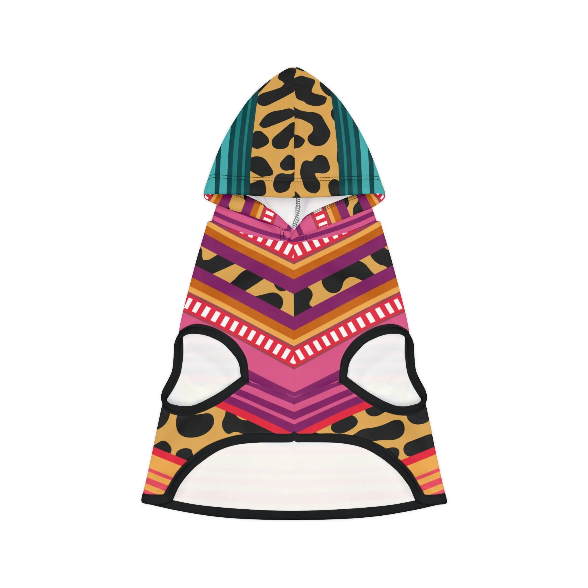 Cheetah Serape Dog Hoodie