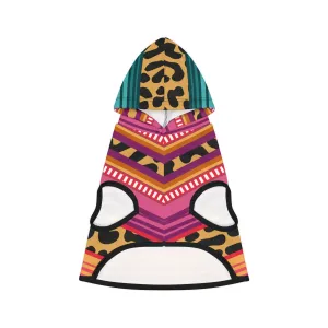 Cheetah Serape Dog Hoodie