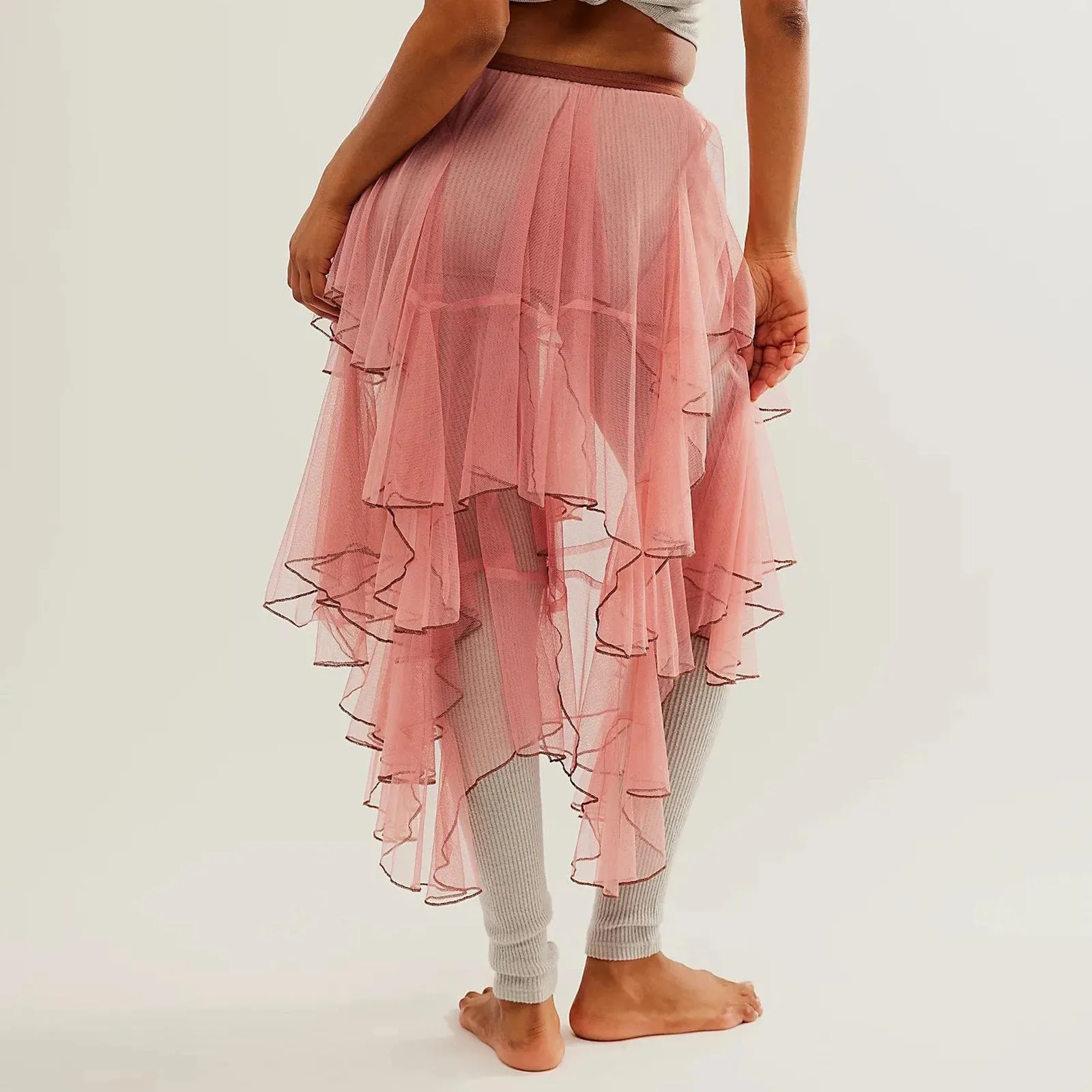 Chelsea Ruffled Elastic Waist Skirt
