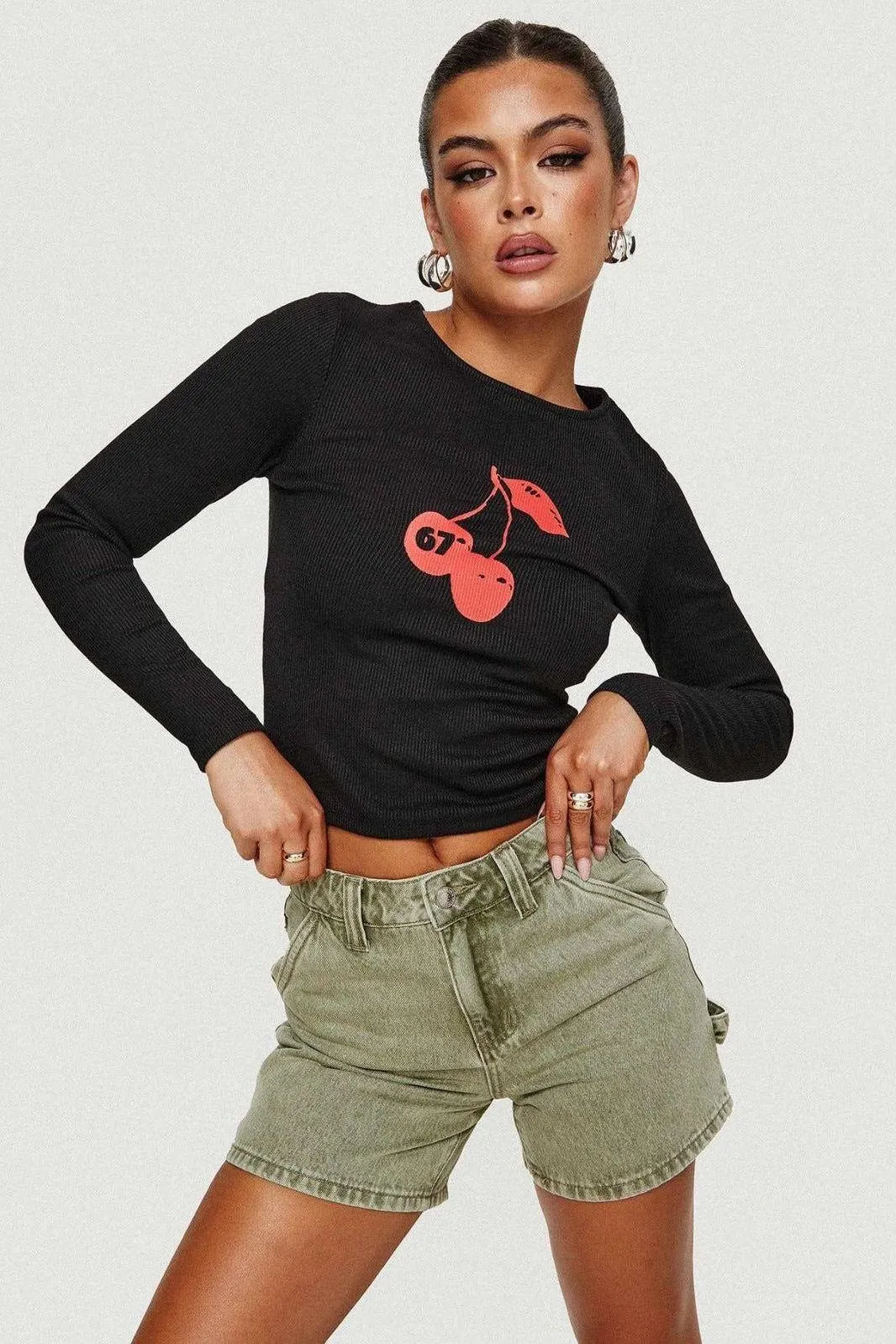 Cherry Print Small T-Shirt