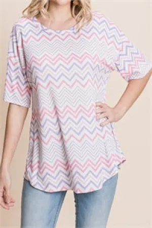 Chevron Stripe Top