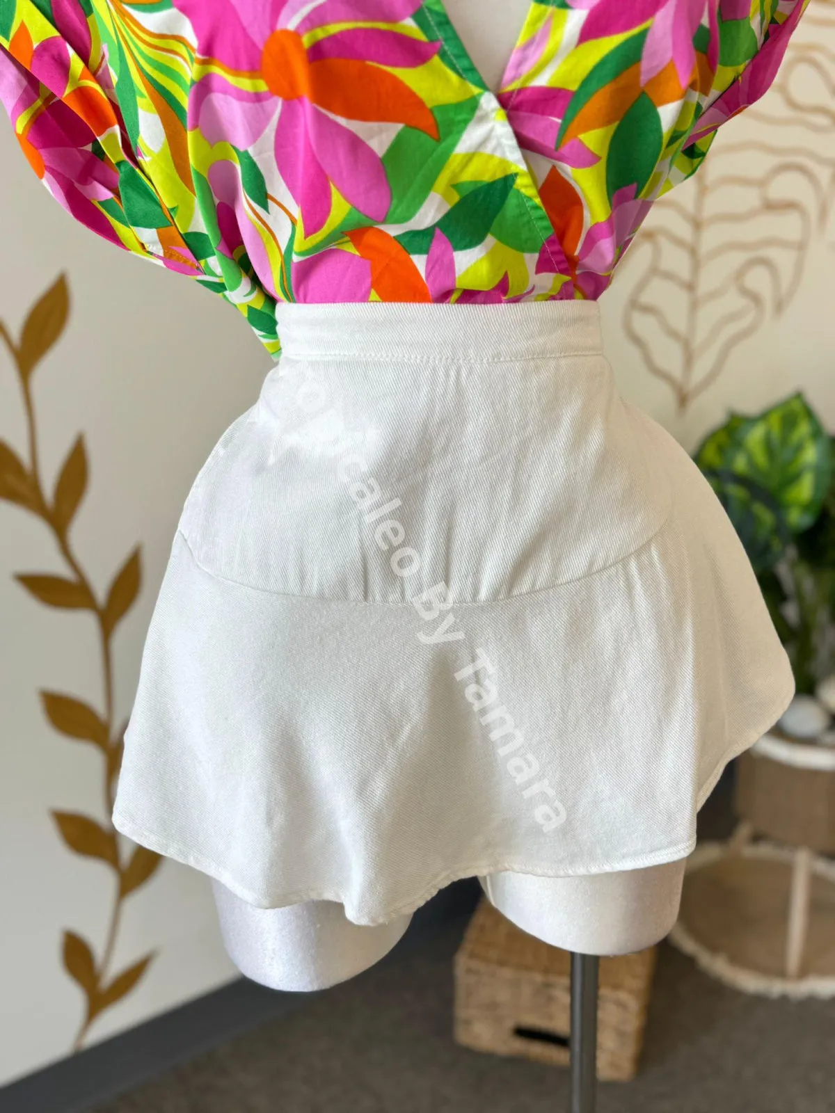 Cloud White Tennis Skort