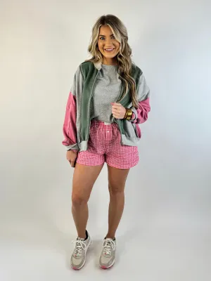 Colorblock Zip Up Jacket
