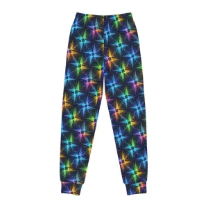 Colorful Neon Lightning Youth Joggers - Trendy & Comfortable Activewear