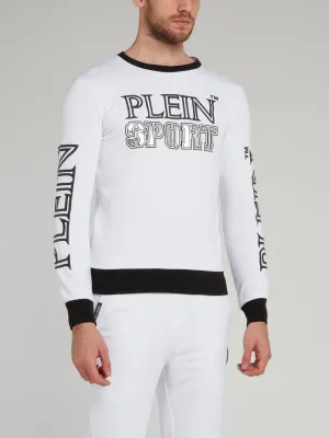 Contrast Trim Logo Sweatshirt