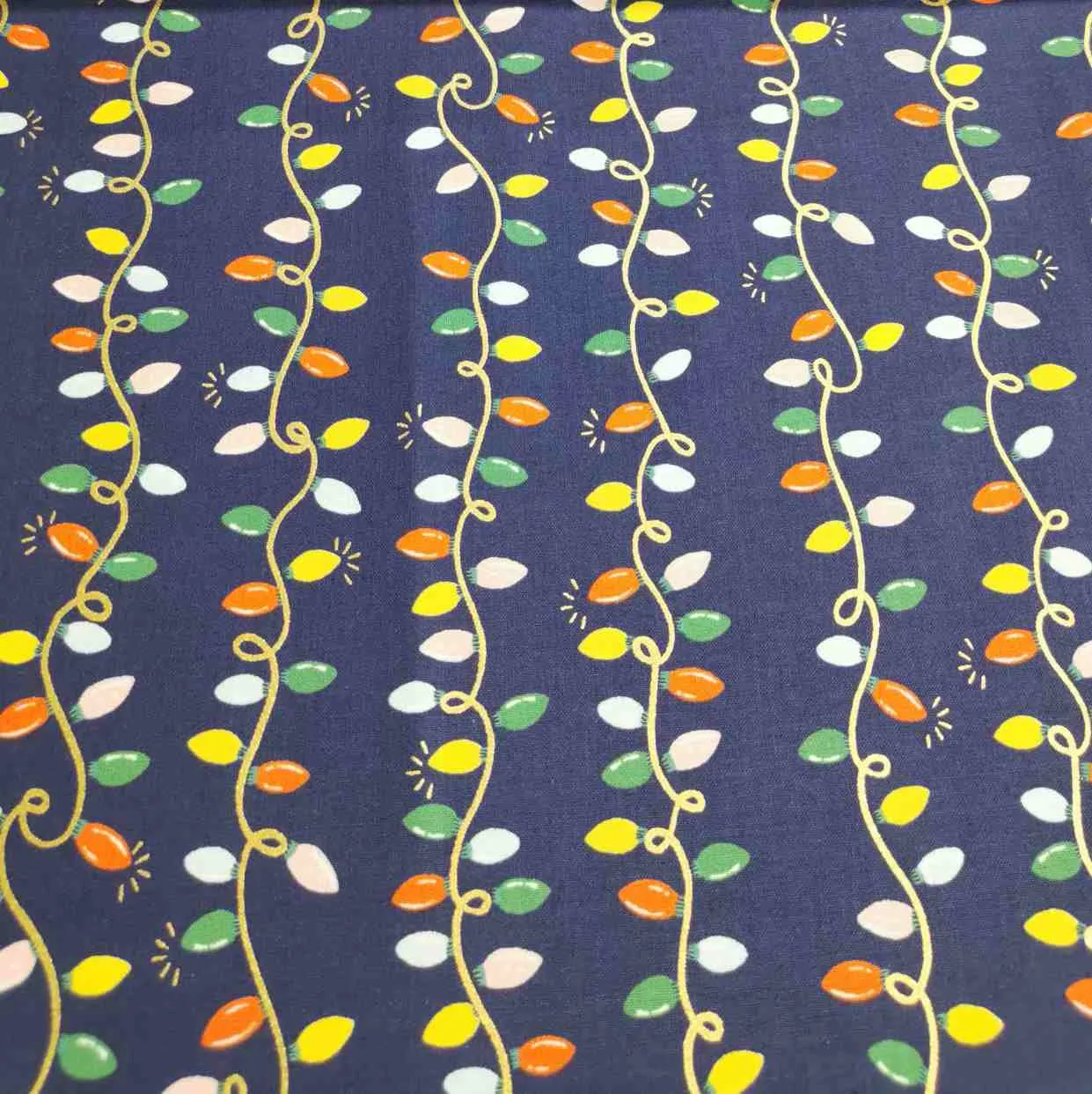 Cotton Rifle Paper , Holiday Lights, Navy