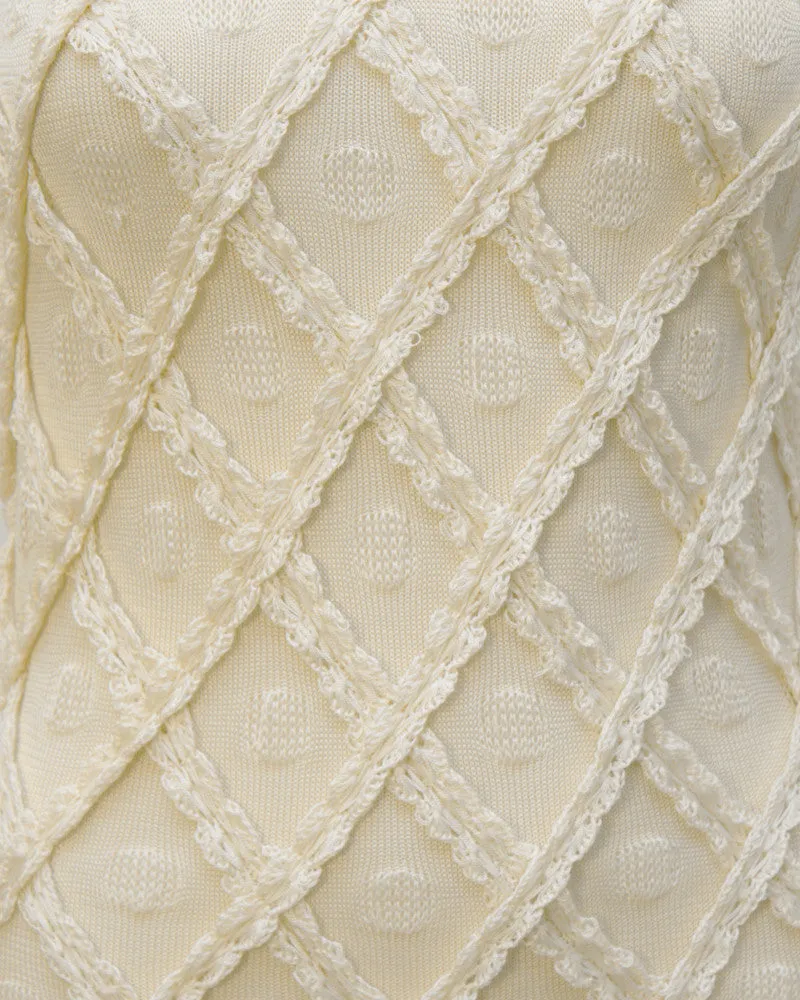 Cream Knit Dress