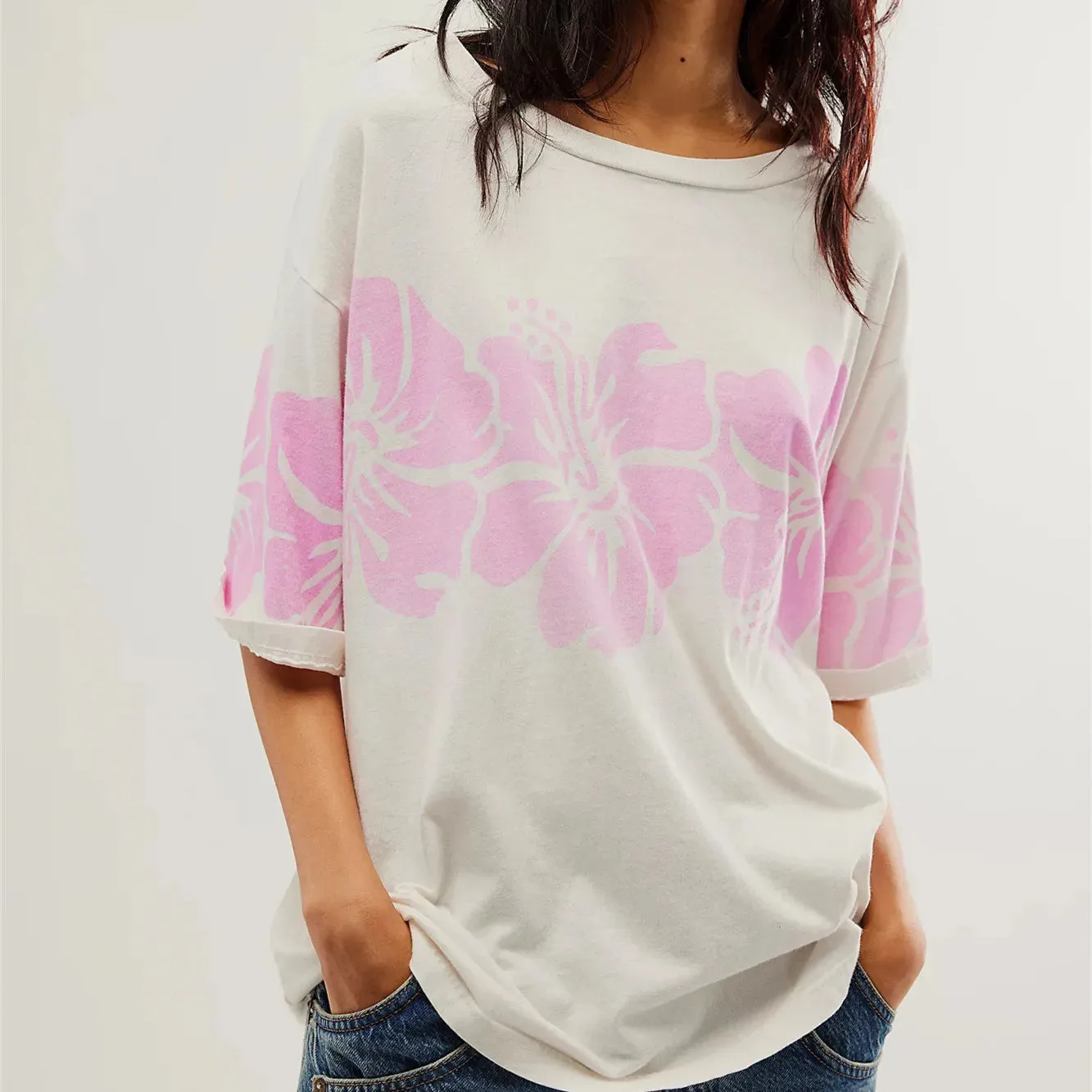Crew Neck Gaphic Baby Tee