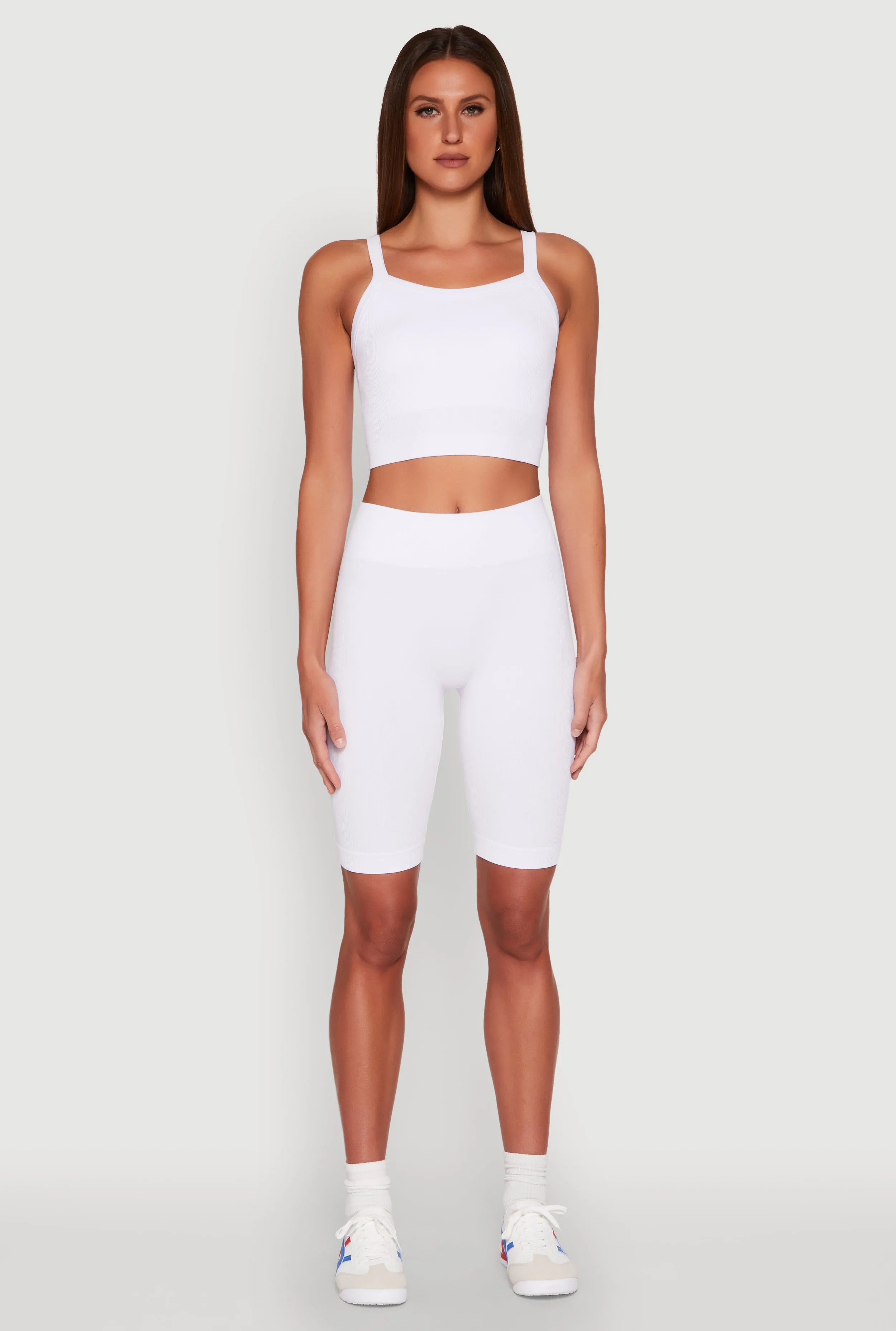 Criss Cross Caged Back Cropped Cami