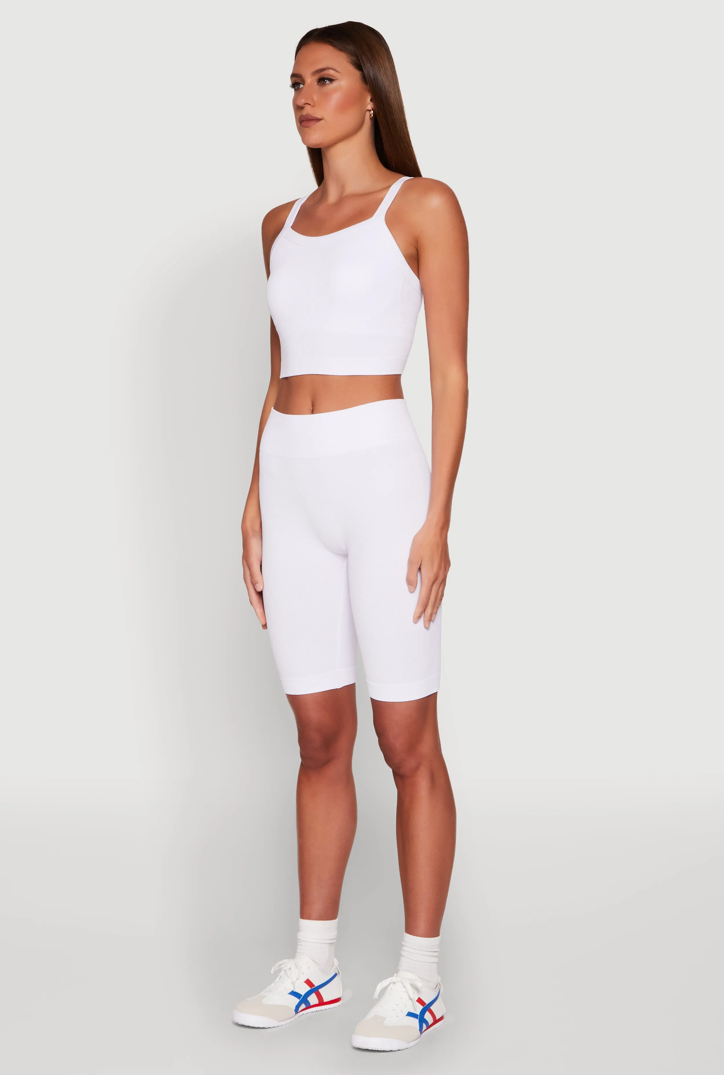 Criss Cross Caged Back Cropped Cami