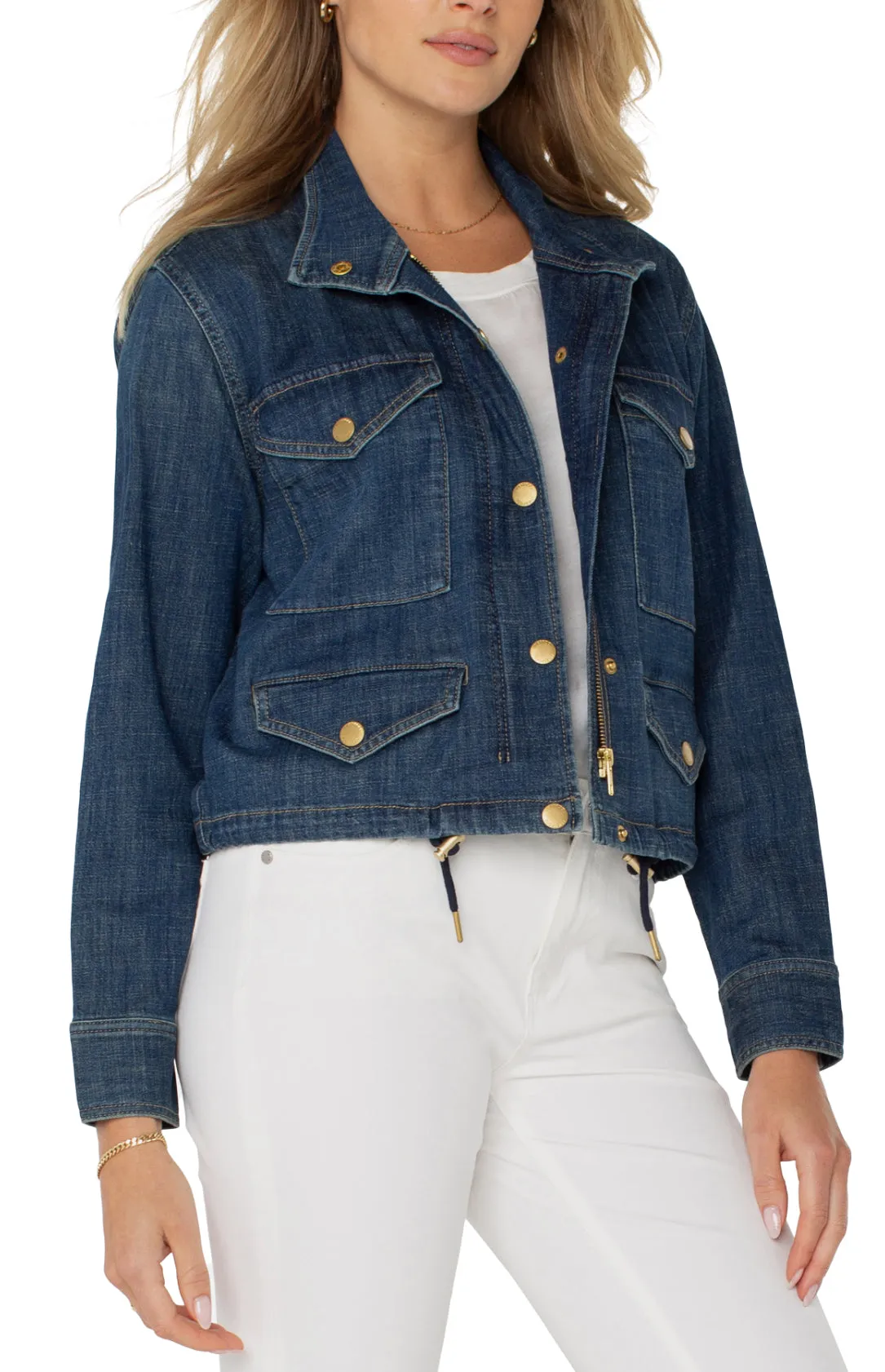 Cropped Cargo Jacket