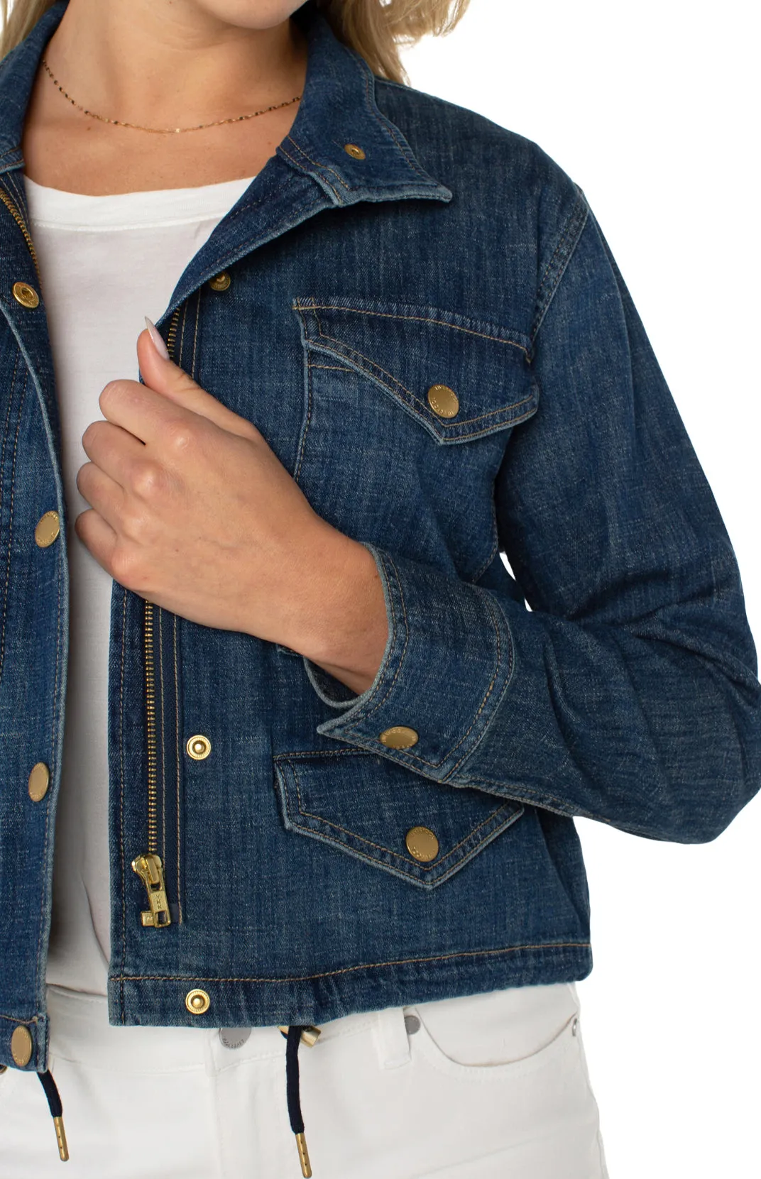 Cropped Cargo Jacket