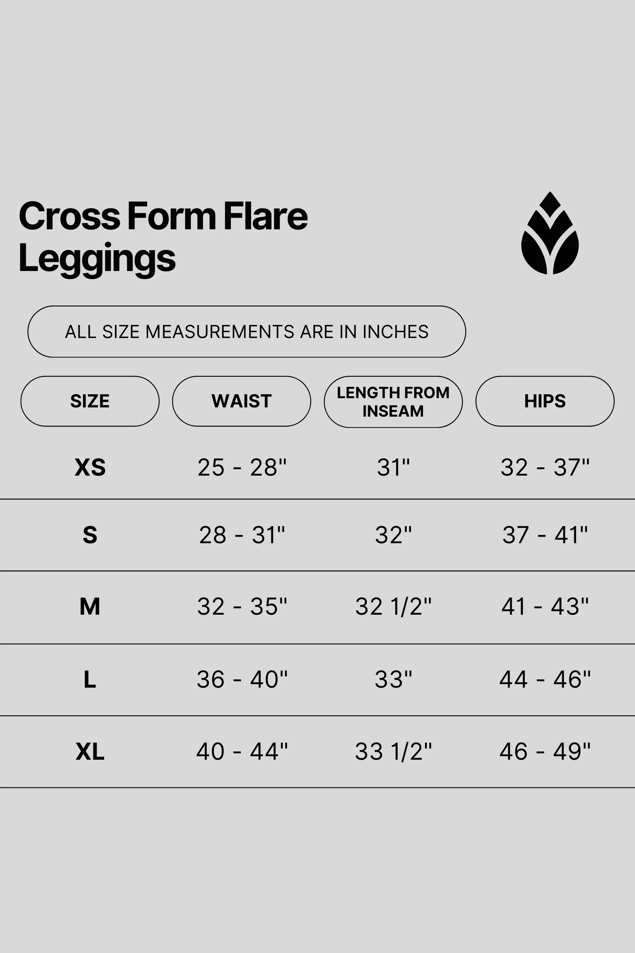 Cross Form Flare Leggings - Black