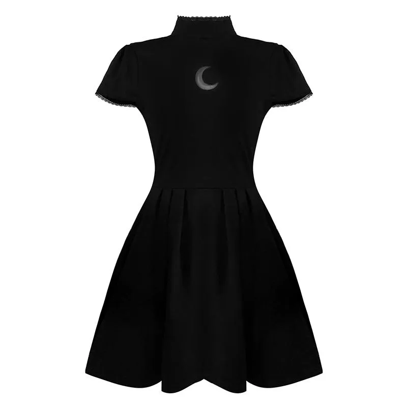 Dark Cut Out Moon Chest Dress SD02408