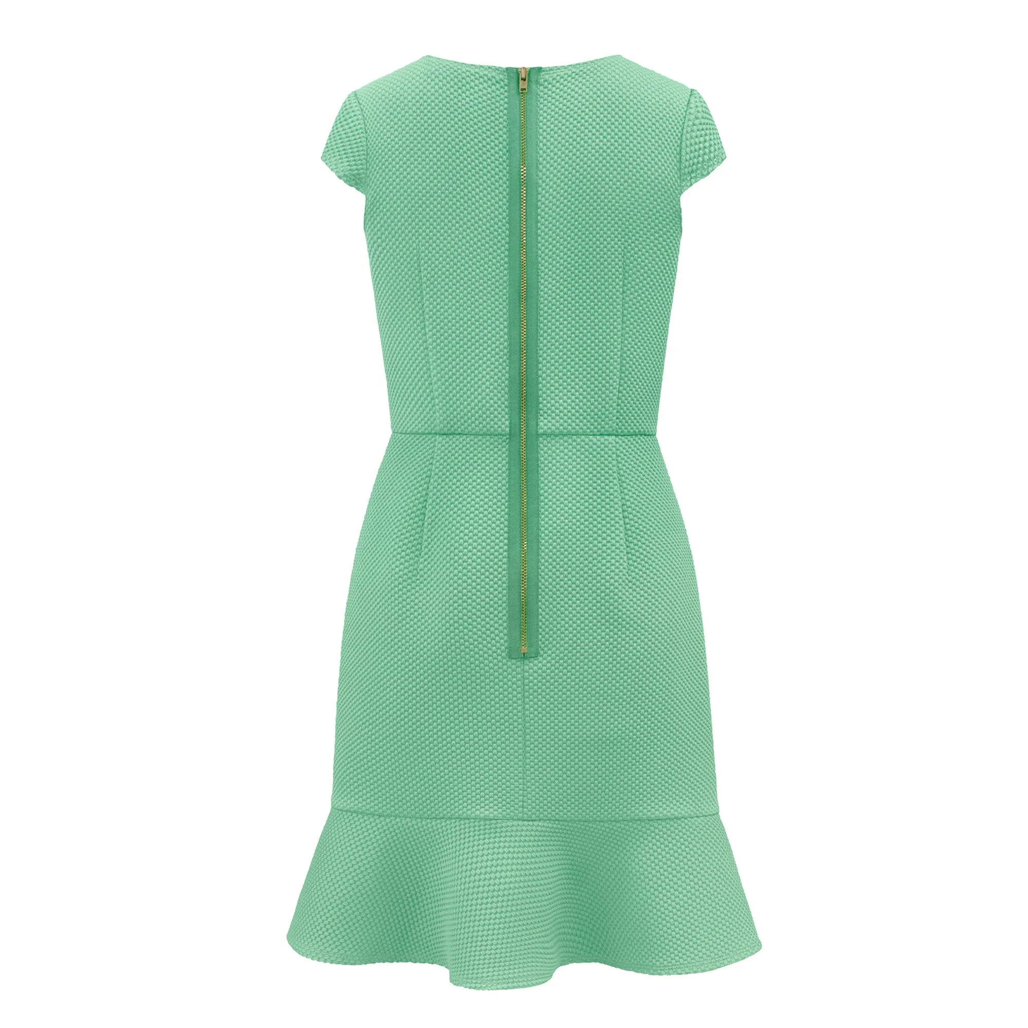 David Charles Aqua Waterfall Dress