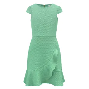 David Charles Aqua Waterfall Dress